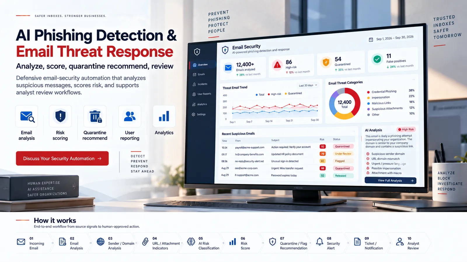 AI Phishing Detection & Email Response overview